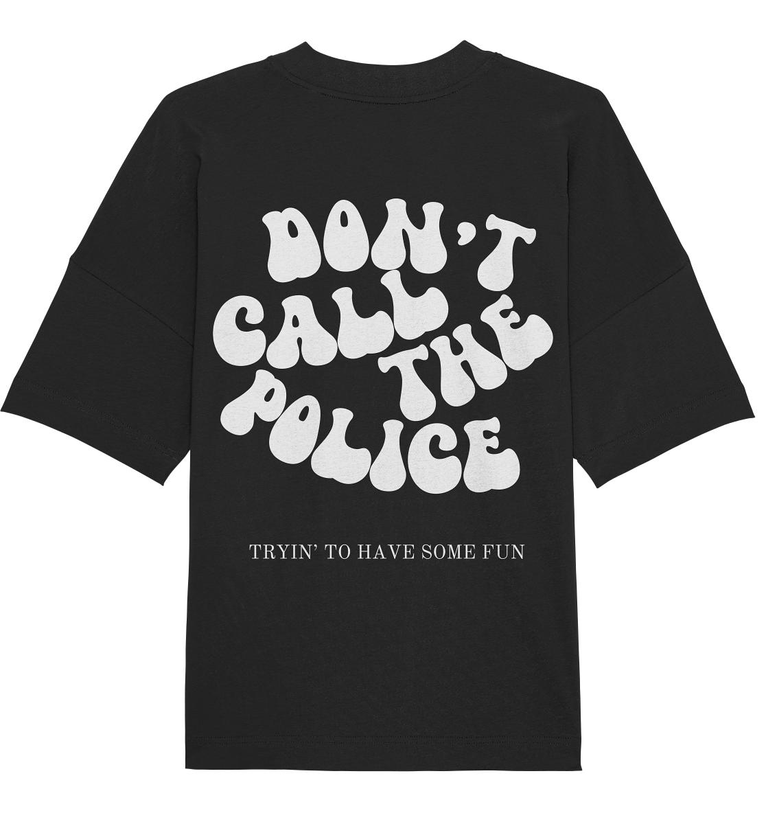 police - Black Organic Oversize Shirt