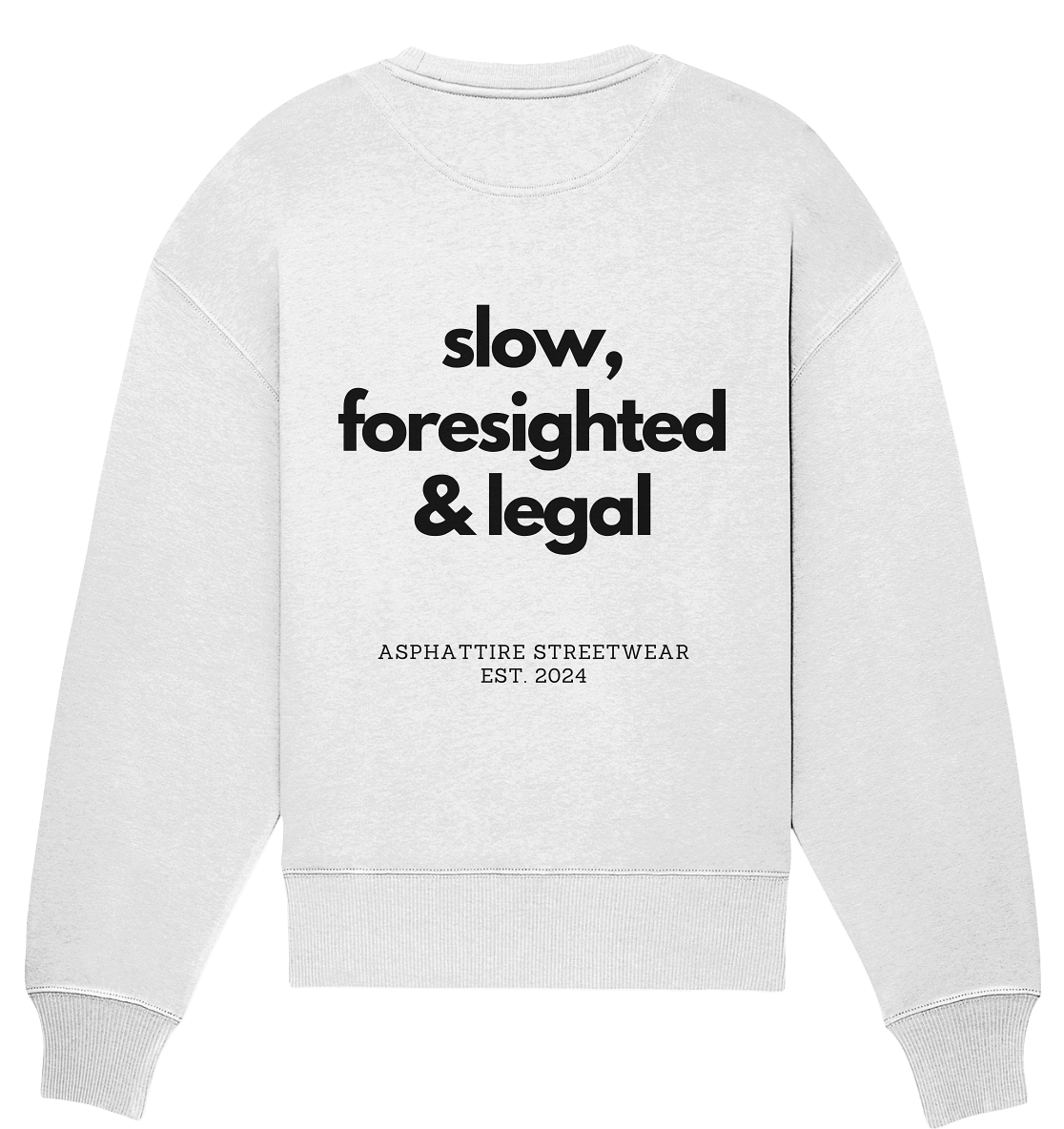 Exemplary - White Organic Oversize Sweatshirt