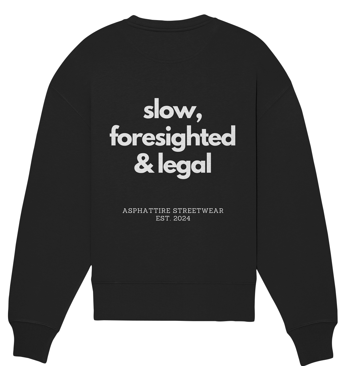 Exemplary  - Black Organic Oversize Sweatshirt