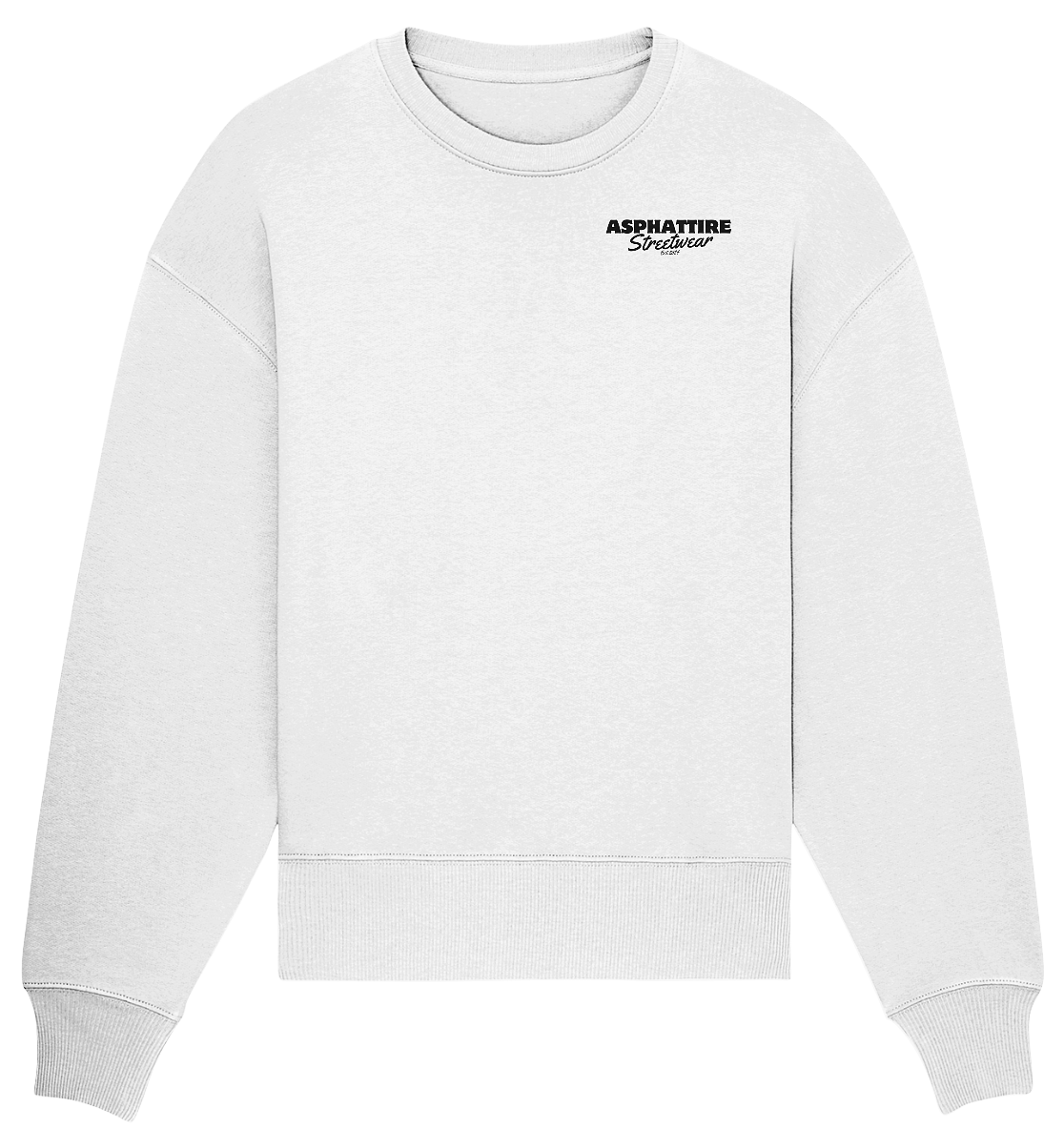 police - White Organic Oversize Sweatshirt